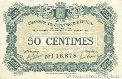 50 Centimes FRANCE regionalism and miscellaneous Épinal 1920 JP.056.01 VF+