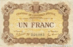 1 Franc FRANCE regionalismo y varios Épinal 1920 JP.056.05
