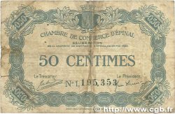 50 Centimes FRANCE regionalism and miscellaneous Épinal 1920 JP.056.09 G
