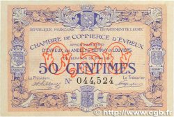 50 Centimes FRANCE regionalism and various Évreux 1916 JP.057.02 AU