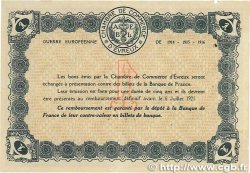 1 Franc FRANCE Regionalismus und verschiedenen Évreux 1915 JP.057.09 VZ