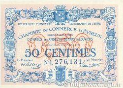 50 Centimes FRANCE régionalisme et divers Évreux 1920 JP.057.18 NEUF