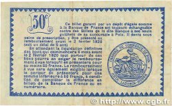 50 Centimes FRANCE Regionalismus und verschiedenen Foix 1915 JP.059.05var. SS