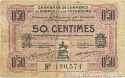 50 Centimes FRANCE Regionalismus und verschiedenen Granville et Cherbourg 1921 JP.061.05 S