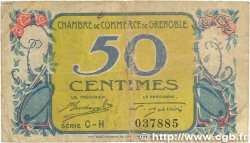 50 Centimes FRANCE regionalism and miscellaneous Grenoble 1917 JP.063.12 G