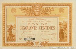 50 Centimes FRANCE regionalism and various La Roche-Sur-Yon 1915 JP.065.01 XF