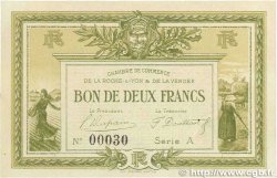2 Francs FRANCE regionalism and miscellaneous La Roche-Sur-Yon 1915 JP.065.10 AU