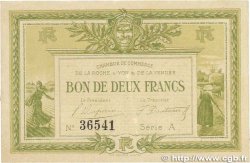 2 Francs FRANCE Regionalismus und verschiedenen La Roche-Sur-Yon 1915 JP.065.10 VZ