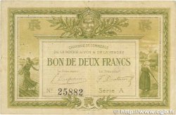 2 Francs FRANCE Regionalismus und verschiedenen La Roche-Sur-Yon 1915 JP.065.10 SS