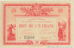 1 Franc FRANCE regionalism and various La Roche-Sur-Yon 1915 JP.065.17 XF