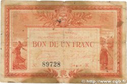 1 Franc FRANCE Regionalismus und verschiedenen La Roche-Sur-Yon 1915 JP.065.17 SGE