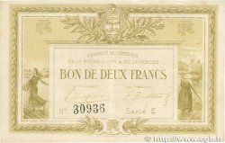 2 Francs FRANCE Regionalismus und verschiedenen La Roche-Sur-Yon 1915 JP.065.21 fVZ