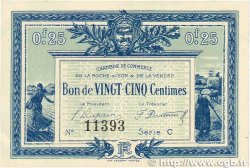 25 Centimes FRANCE regionalism and miscellaneous La Roche-Sur-Yon 1916 JP.065.26 AU-