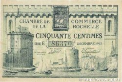 50 Centimes FRANCE regionalism and various La Rochelle 1915 JP.066.01 VF