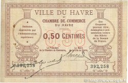 50 Centimes FRANCE regionalism and various Le Havre 1914 JP.068.01 VF