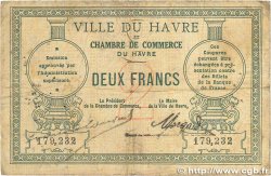 2 Francs FRANCE Regionalismus und verschiedenen Le Havre 1914 JP.068.07 S