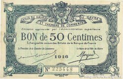 50 Centimes FRANCE regionalism and various Le Havre 1916 JP.068.14 VF+