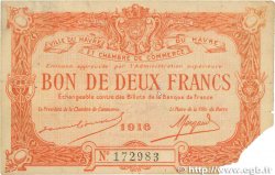 2 Francs FRANCE Regionalismus und verschiedenen Le Havre 1916 JP.068.16 SGE