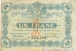 1 Franc FRANCE regionalismo e varie Le Havre 1920 JP.068.28 MB