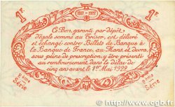 1 Franc FRANCE regionalismo y varios Le Mans 1917 JP.069.12 SC