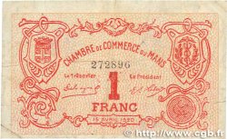 1 Franc FRANCE regionalismo e varie Le Mans 1920 JP.069.18 BB