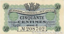 50 Centimes FRANCE regionalismo e varie Le Puy 1916 JP.070.05 AU