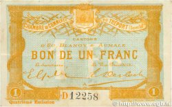 1 Franc FRANCE regionalism and various  1916 JP.071.14var. VF+