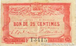 25 Centimes FRANCE regionalismo y varios Le Tréport 1916 JP.071.20 BC+