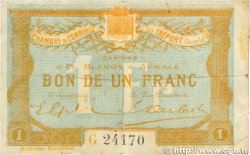 1 Franc FRANCE regionalism and various  1916 JP.071.25var. VF-