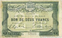 2 Francs FRANCE regionalism and miscellaneous Le Tréport 1916 JP.071.26 VF-