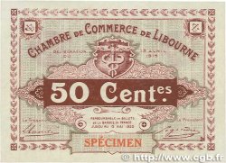 50 Centimes Spécimen FRANCE regionalism and miscellaneous  1915 JP.072.02var. AU-