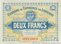 2 Francs Spécimen FRANCE Regionalismus und verschiedenen  1915 JP.072.10var. VZ+