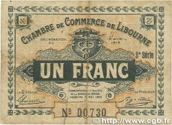 1 Franc FRANCE regionalismo e varie Libourne 1915 JP.072.13 MB
