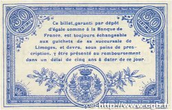50 Centimes FRANCE regionalismo y varios Limoges 1914 JP.073.01 EBC+