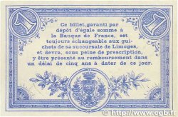1 Franc Annulé FRANCE regionalism and various Limoges 1914 JP.073.04 AU-
