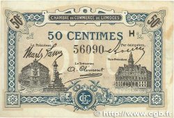 50 Centimes FRANCE regionalismo e varie Limoges 1914 JP.073.20 BB