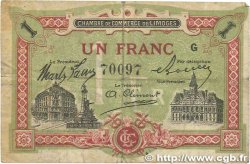 1 Franc FRANCE regionalismo e varie Limoges 1918 JP.073.24 MB