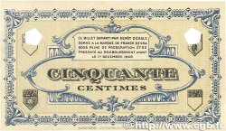 50 Centimes FRANCE regionalismo e varie  1918 JP.074.01var. q.AU