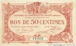 50 Centimes FRANCE regionalism and miscellaneous Lorient 1915 JP.075.01 VF+