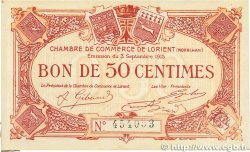 50 Centimes FRANCE regionalism and various Lorient 1915 JP.075.14 VF+