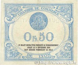 50 Centimes FRANCE regionalism and various Lyon 1915 JP.077.04 VF