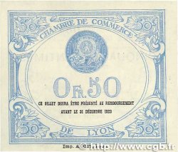 50 Centimes FRANCE regionalismo e varie Lyon 1922 JP.077.26 q.SPL