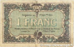 1 Franc FRANCE regionalismo y varios Macon, Bourg 1915 JP.078.03 BC