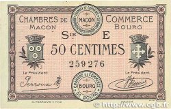 50 Centimes FRANCE regionalism and various Macon, Bourg 1920 JP.078.11 VF+