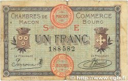 1 Franc FRANCE Regionalismus und verschiedenen Macon, Bourg 1920 JP.078.12 SGE