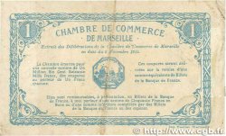 1 Franc FRANCE Regionalismus und verschiedenen Marseille 1915 JP.079.60 SS