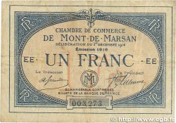 1 Franc FRANCE régionalisme et divers Mont-De-Marsan 1914 JP.082.16 TB