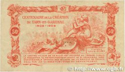 50 Centimes FRANCE Regionalismus und verschiedenen Montauban 1917 JP.083.13 fSS