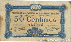 50 Centimes FRANCE regionalismo y varios Montauban 1921 JP.083.17 BC