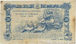 50 Centimes FRANCE regionalismo y varios Montauban 1921 JP.083.17 BC